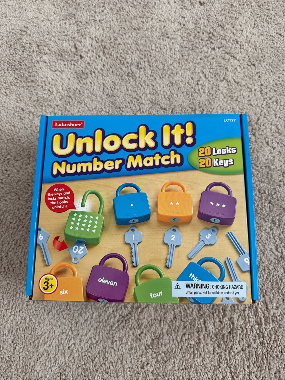 Lakeshore Learning, Unlock It! Number Match Kids Toy - Colorful Locks and Keys